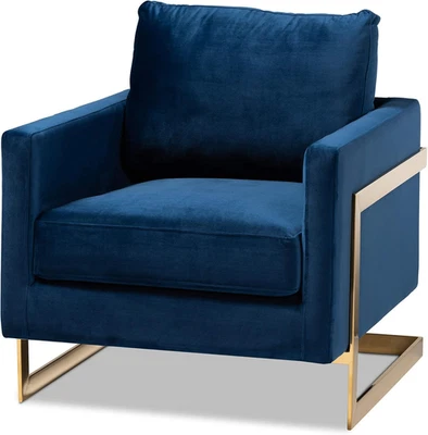 Sillas, talla única, azul real/oro Foto 1 de 4