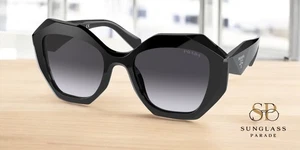 Gafas de sol para mujer PRADA PR 16WS 1AB5D1 irregulares negras grises degradadas 53 mm - Imagen 1 de 2
