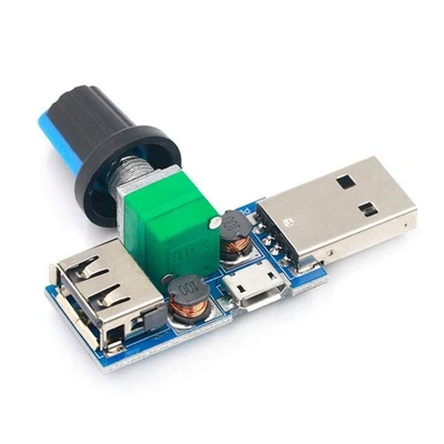 -USB-Lüfterregler, Drehzahlregler, Luftmengenregler, Leiser Lüfter, Multifu4502 - Bild 1 von 4