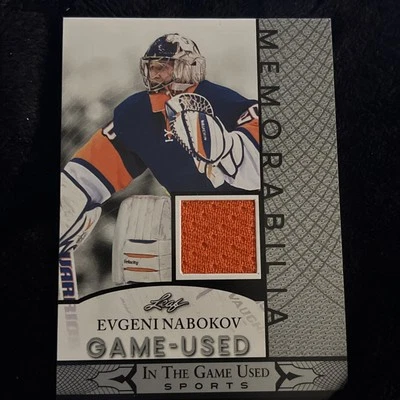 2024 Leaf Trading Cards— Evgeni Nabokov Memorabilia Card - Image 1 of 4