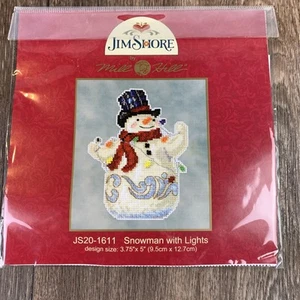 Kit punto croce con perline Mill Hill Jim Shore - Pupazzo di neve con luci JS20-1611 - Foto 1 di 5