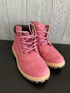 Qtbee Kaustin Girls Size 3 Pink Hiking Boots - Picture 1 of 7