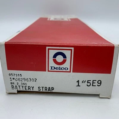 Correa de batería trenzada Delco Packard OEM 9" #5E9 GM 6296302 NOS Foto 1 de 4