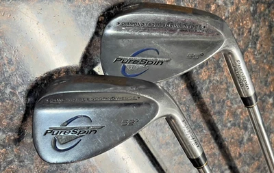Pure Spin Lob Wedge 60° and Approach Wedge (Gap Wedge) 52° Higher BackSpin Rates - Image 1 of 4