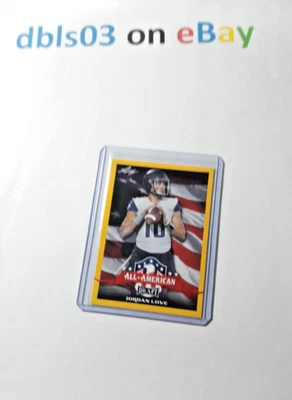 2020 Jordan LOVE (Packers) Leaf Gold NFL Card #71, $.10 Starting Bid! - Image 1 of 2