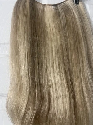 18" Halo Couture Blonde w/Lowlights Remy Human Hair Layered Extension Color 116 - Image 1 of 4