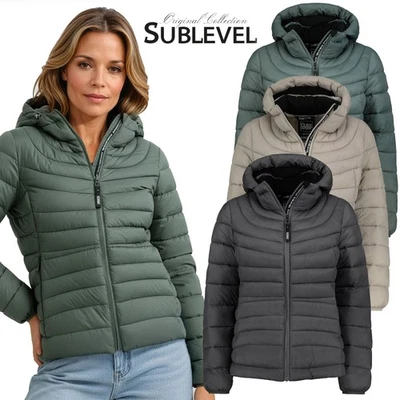 SUBLEVEL Steppjacke Damen Outdoor Übergangsjacke leicht für Herbst & Winter - Bild 1 von 2