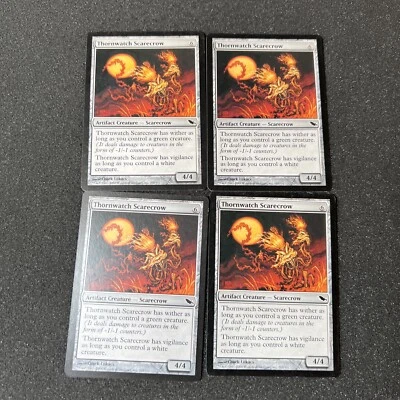 Thornwatch Scarecrow Magic The Gathering Mtg Artifact Shadowmoor Card 4 - Image 1 of 4