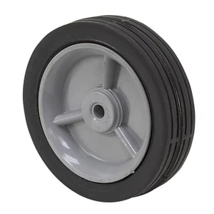 5" Diameter x 1.25" Wide Rubber Tire on Plastic Wheel, 3/8" Bore, 1-5344 - Picture 1 of 2