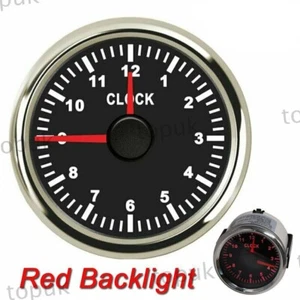 52mm Digital Clock Gauge 0-12H Waterproof for Car Truck Boat Yacht 9-32V - Picture 1 of 8