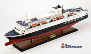 MV OCEAN ENDEAVOUR EXPLORER SCHIFF 36 ZOLL KOMPLETT GEBAUTES SCHIFFSMODELL MIT STÄNDER - Bild 1 von 12