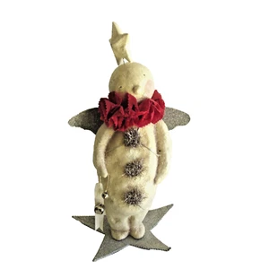 Dee Foust for Bethany Lowe SNowman Angel 16" Cottage Primitive - Picture 1 of 12