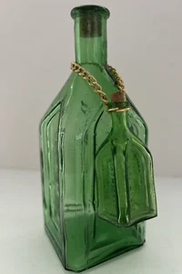 Chief Wanoo Electric Tonic grüne Glasflasche 7,5" mit 3" Flasche um den Hals - Bild 1 von 20