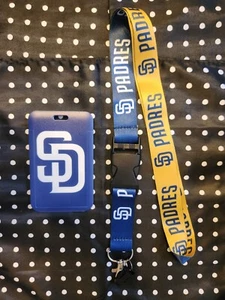 San Diego Padres MLB Lanyard Keychain & ID Holder - Picture 1 of 2