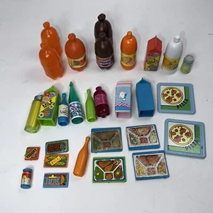 Barbie Play Cocina Hornear Comida Soda Leche Bebidas Contenedores - Imagen 1 de 3
