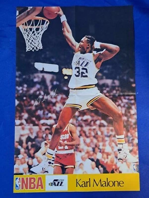 Rare Send-Away KARL MALONE #32 UTAH JAZZ Sports Illustrated Poster - Image 1 of 2