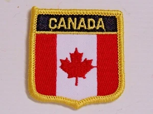 CANADA EMBROIDERED PATCH SHIELD WOVEN CLOTH BADGE SEW-ON JACKET FLAG CANADIAN - Picture 1 of 1