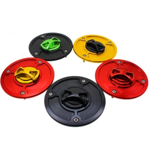 Keyless Motorcycle CNC Fuel Gas Tank Cap Cover For DUKE 125 200 250 FXCNC - Picture 1 of 14