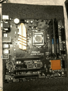 I5-6400, Asrock B150 motherboard with DDR3 16GB ram combo