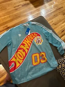 Adidas Originals Sean Wotherspoon X Hot Wheels Long Sleeve Mesh T-Shirt New XL - Picture 1 of 6