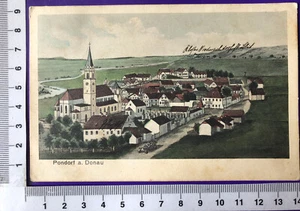 Tarjeta de artista Pernatkarte Pondorf LKR Straubing-Bogen 1913 a Sandsbach - Imagen 1 de 2