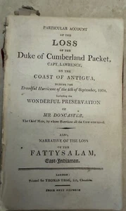 Compliation of 18th & 19th Century Shipwreck accounts published early 1800s rare - Bild 1 von 22