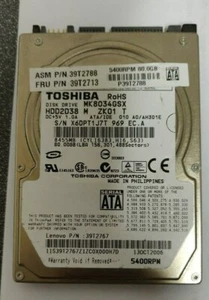 4x Lenovo 39T2788 39T2713 80GB SATA 2.5" 5400 RPM Laptop Hard Disk Drives - Picture 1 of 1