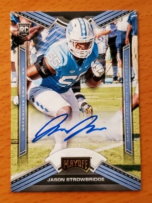 2020 Playoff Draft Rookie Auto #8 Jason Strowbridge North Carolina Dolphins A - Image 1 of 2