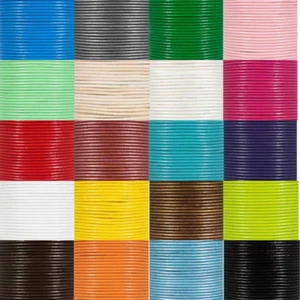 Craft County 2MM Round Leather Cord Various Colors - Picture 1 of 104