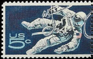 US #1331 MNH 1967 Space Walking Astronaut - Picture 1 of 1