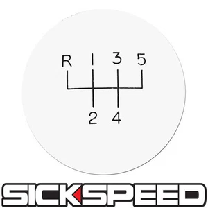 WHITE OL' SKOOL SHIFT KNOB 5 SPEED MANUAL SHORT THROW GEAR SELECTOR VW 12X1.5 - Picture 1 of 1