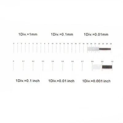 Multifunctional High Accuracy Graticule Optical Microscope Ruler Micrometer - Image 1 of 4