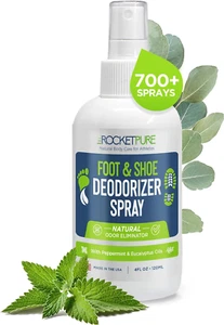 Natural Foot & Shoe Deodorizer Spray Foot Spray for Smelly Feet & Shoe(Mint 4Oz) - Picture 1 of 12