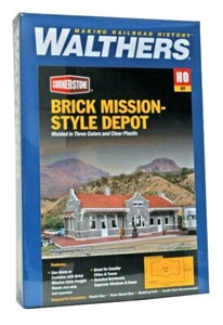 Walthers Cornerstone 933-4055 Brick Mission-Style Santa Fe Depot Building Kit - Picture 1 of 1