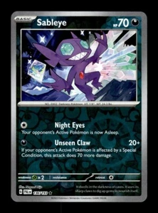 Pokemon Paldea Evolved Sableye 136/193 Reverse Holo - Picture 1 of 1