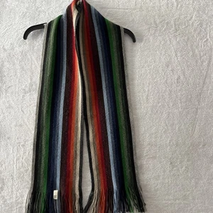 Gap Womans Scarf Shawl Multicolor Striped Fringe Knit - Picture 1 of 6