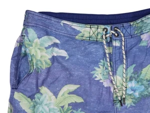 Tommy Bahama Baja Hibiscus Hukilau LARGE 36 Cargo Elastic Waist BOARDShort TRUNK - Picture 1 of 12