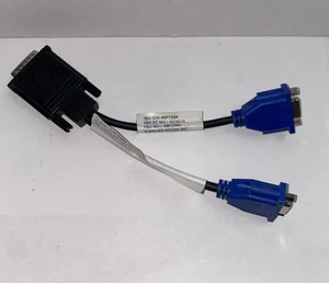 GENUINE IBM/MOLEX PIG TAIL DVI-I TO DUAL VGA CABLE - 48P7584 - Picture 1 of 6
