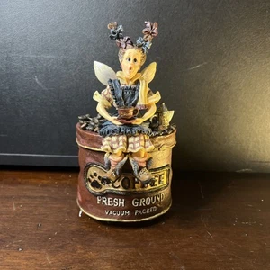 Caffeinata Speedy P. Faeriebean Boyds Coffee Fairy Music Box Flash Dance 1E NIB - Picture 1 of 9
