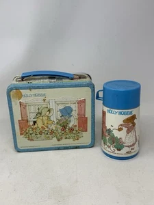 VINTAGE 1981 ALADDIN HOLLY HOBBIE METAL LUNCHBOX WITH THERMOS - Picture 1 of 11