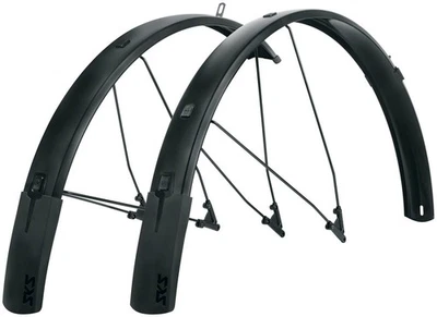 SKS B65 Bluemels Full Coverage Alloy Fender Set - 65mm, Matte Black for - Image 1 of 4
