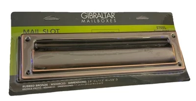Gibraltar Mailboxes Mail Slot Steel Rubbed Bronze Mailbox Slot - Image 1 of 4