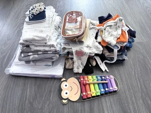 Kids baby clothing bundle baby items bundle 33 pieces newborn size 0-3 months - Picture 1 of 24