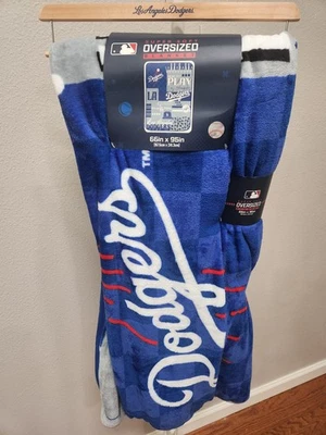 MANTA SUPER SUAVE DE GRAN TAMAÑO LOS ANGELES DODGERS 66 pulgadas x 95 pulgadas NUEVA CON ETIQUETAS 100 % POLIÉSTER Foto 1 de 4