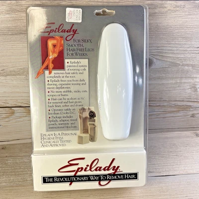 Depiladora de 3 bobinas Epilady C1000 de colección años 80 blanca depilación NUEVA STOCK ANTIGUA SELLADA Foto 1 de 4