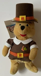 Disney’s Winnie Puuh PILGRIM POOH 8 Zoll Mini Sitzsack Plüschtier - Bild 1 von 5