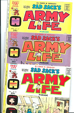 SAD SACK'S ARMY LIFE PARADE #55, #56, & #57 - HARVEY COMICS - GEORGE BAKER HUMOR