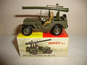 FRENCH DINKY 829 JEEP 106 SR GUN CARRIER - VN MINT in original BOX - Picture 1 of 12