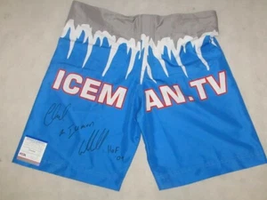 CHUCK 'THE ICEMAN' LIDDELL Hand Signed Trunks Shorts + PSA DNA COA UFC - Picture 1 of 4