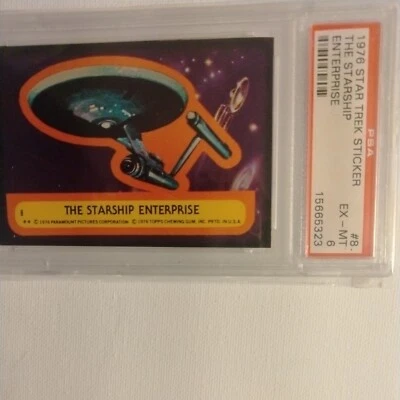 1976 topps star trek stickers Starship Enterprise - Image 1 of 4